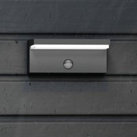 MyGarden led Außenwandleuchte Bustan in anthrazit, mit Bewegungsmelder, 4000K - black - Philips von Philips