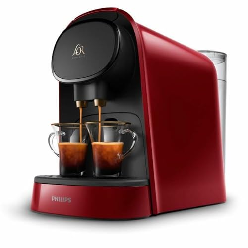 PHILIPS L'Or Barista LM8012 / 51 Doppel-Espressokapsel-Kaffeemaschine - Rot + 9 Kapseln PHILIPS L'Or Barista LM8012 / 51 Doppel-Espressokapsel-Kaffeemaschine - Rot + 9 Kapseln von Philips