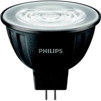 PHILIPS LED-Reflektorlampe GU5,3 MR16 7,5W F 36° 2700K ewws 621lm dimmbar DC Ø50x45,5mm MASLEDSPOTLVD7.5-50W927MR1636 - weiß von Philips