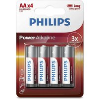 Packung mit 4 aa Philips lr6p4b/05/ 1,5v/ Alkaline-Batterien Packung mit 4 aa Philips lr6p4b/05/ 1,5v/ Alkaline-Batterien von Philips