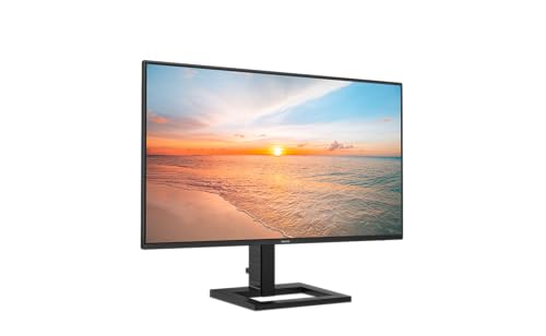 Philips 24E1N1300AE - 24 Zoll Full HD Monitor, Lautsprecher, höhenverstellbar (1920x1080, 100 Hz, HDMI, USB-C (65W PD), USB Hub) schwarz von Philips