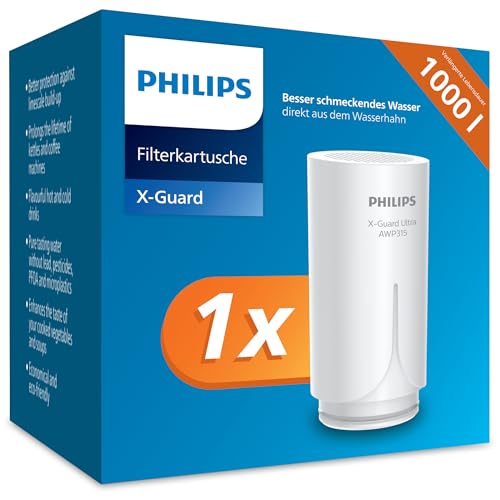 Philips Water Ontap Filterpatrone AWP305/10 Microfiltration filtert Sedimente Chlor und andere geschmacksbeeinträchtigende Stoffe 1000 L Filtrationskapazität von Philips Water