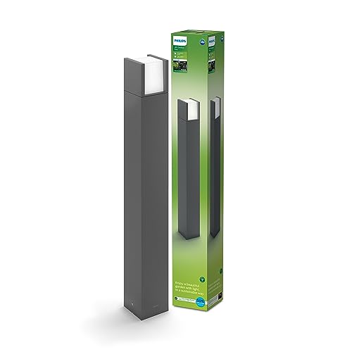 PHILIPS Arbour ultraeffiziente Wegeleuchte, 1x 3,8 W, warmweiß, anthrazit, Ultra Effizient (Eel A) von Philips