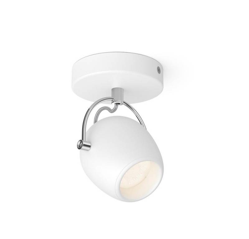 Philips Aufbauleuchte Philips LED Deckenleuchte 1 Spot Light 4,3W weiß 430lm 36° Warm 2700K, Warmweiß, 1 Spot von Philips
