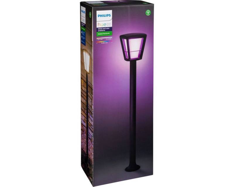 Philips Außen-Wandleuchte Hue Econic LED Wegeleuchte schwarz von Philips