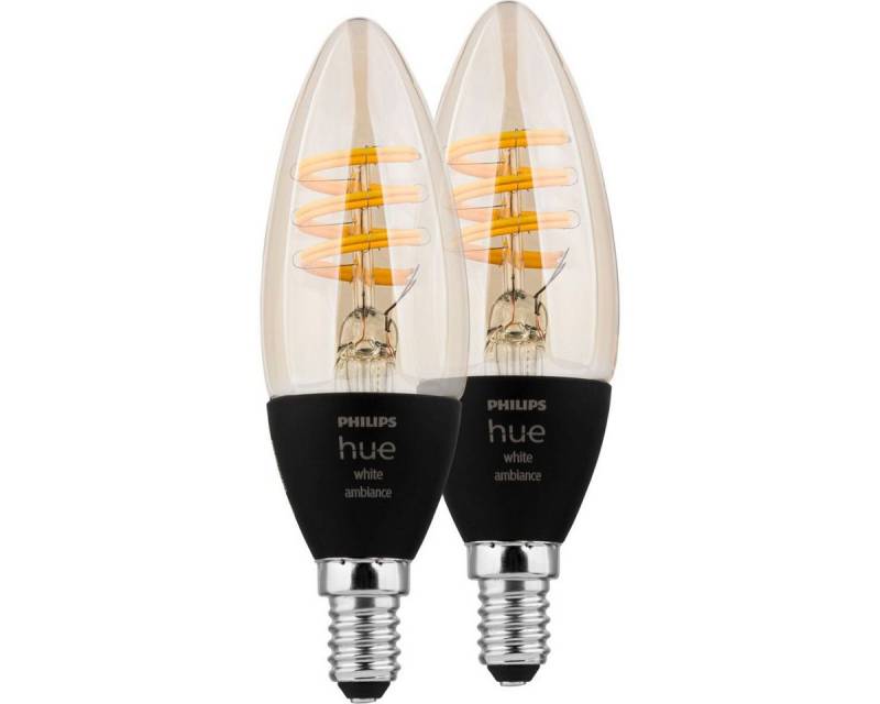 Philips Außen-Wandleuchte Hue LED Kerze E14 Ambiance 4,9W 2er Set von Philips