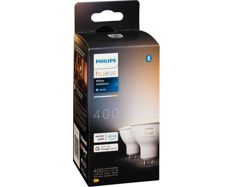 Philips Außen-Wandleuchte Hue Set GU10 BT 2er 5W 400lm Ambiance von Philips