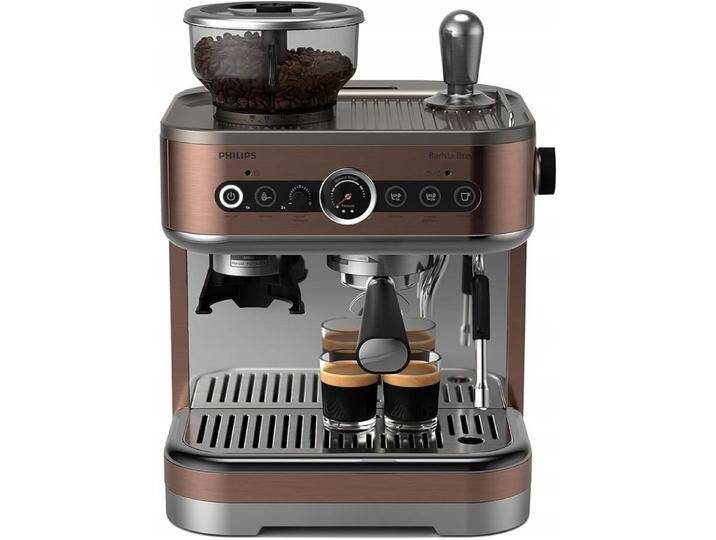 Philips Domestic Appliances Barista Brew Semi-Automatic Espresso Machine with Americano Button and Dual Bean Container, Siebträgermaschine von Philips