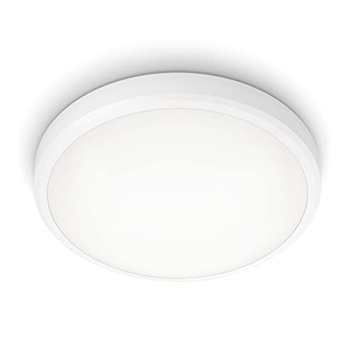 Philips LED Doris Deckenleuchte für das Badezimmer, 17W, IP44 Schutzklasse, kühlweißes Licht (4.000K), Weiß Philips LED Doris Deckenleuchte für das Badezimmer, 17W, IP44 Schutzklasse, kühlweißes Licht (4.000K), Weiß von Philips Lighting