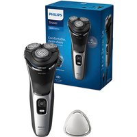Philips Elektrorasierer "Shaver Series 3000 S3143/00" 1 Stk. Aufsätze ausklappbarer Präzisionstrimmer 5-dimensional bewegl. Flex-Scherköpfe, Schutzkappe von Philips