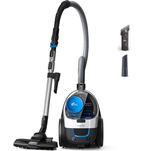 Philips PowerPro Compact Bagless Vacuum Cleaner 3000 Series, 99.9% Staubaufnahme*, 900 W, PowerCyclone 5, Allergy H13 Filter, FC9332/09 von Philips Domestic Appliances