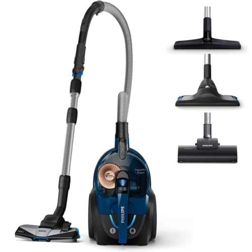 Philips PowerPro Expert Beutelloser Staubsauger – Kompakt, 900-W-Motor, PowerCyclone 8 Technologie für starke Saugleistung, Multi-Oberflächen-Reinigung, Allergy Lock, Super Turbo Bürste (FC9745/09) von Philips