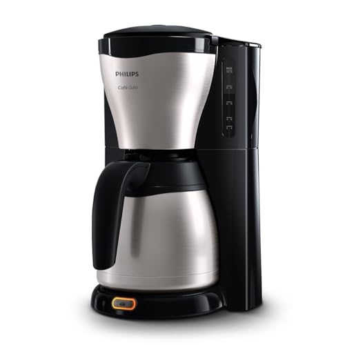 Philips Filterkaffeemaschine – 1.2-Liter-Thermoskanne, bis zu 15 Tassen, Edelstahl, (HD7546/20), 1000watts, 25.5 x 22.1 x 37.01 cm, silbern/schwarz von Philips Domestic Appliances