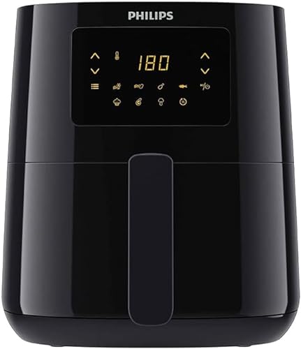 Philips Airfryer 3000 Serie L, 4.1L (0.8Kg), 13-in-1 Airfryer, 90 % Weniger Fett Mit Rapid Air Technologie, Digital, Rezepte-App (HD9252/90) von Philips Domestic Appliances