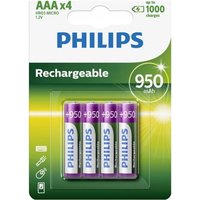 Philips HR03 Micro (AAA)-Akku NiMH 900 mAh 1.2 V 4 St. von Philips