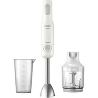 Philips HR2535/00 Stabmixer 650W mit Mixbecher, mit Zerkleinereraufsatz Grau, Weiß von Philips