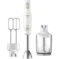 Philips HR2546/00 Stabmixer 700W Turbofunktion, mit Zerkleinereraufsatz Weiß von Philips