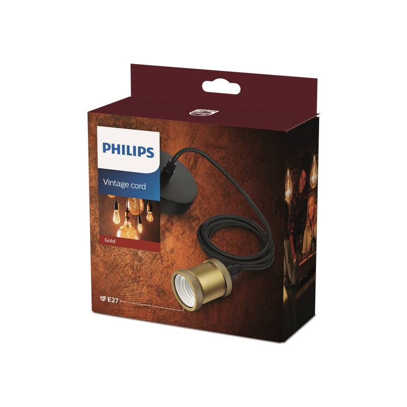 Philips Hängeleuchte Vintage, E27-Fassung gold von Philips