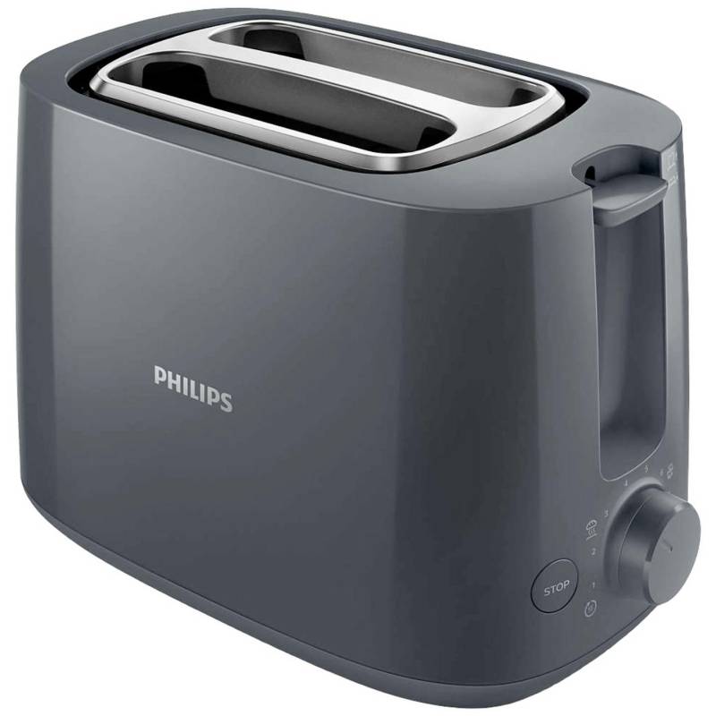 Philips Hd2581/10 Toaster Doppelschlitztoaster Mit Brötchenaufsatz Grau B-Ware von Philips