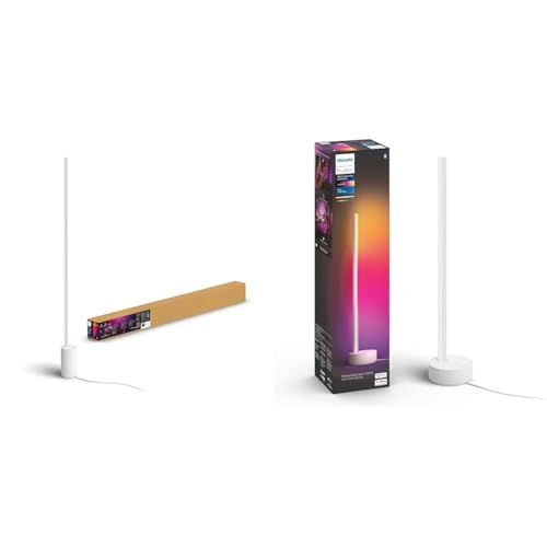 Philips Hue Gradient Signe Stehleuchte weiß 1800lm, 16 Millionen Farben und Farbverläufe & Hue Gradient Signe Tischleuchte weiß 730lm, 16 Millionen Farben und Farbverläufe von Philips