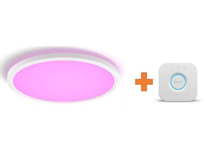 Philips Hue LED Deckenleuchte Tento + Bridge rund weiß Ø 55 cm von Philips