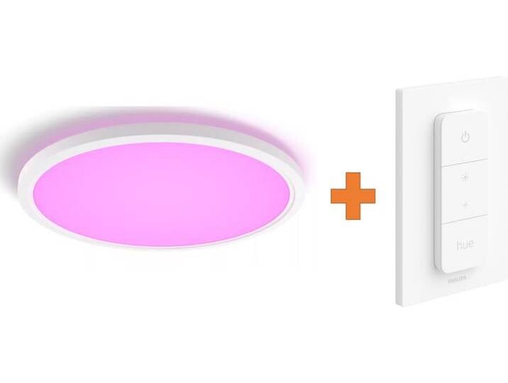 Philips Hue LED Deckenleuchte Tento + Dimmschalter rund weiß Ø Philips Hue LED Deckenleuchte Tento + Dimmschalter rund weiß Ø von Philips