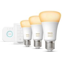 Philips Hue White Amb. E27 Bluetooth LED-Leuchtmittel 3er Starter Set inkl. Dimmschalter von Philips