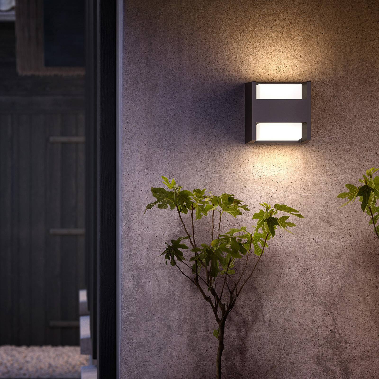 Philips LED-Außenwandleuchte Arbour UE 2er-Set 2-flg. 2700 K von Philips