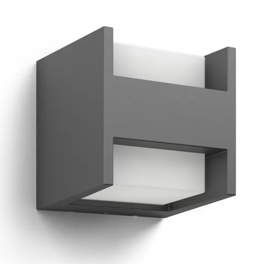 Philips LED Außenwandleuchte Arbour up/down anthrazit warmweiß von Philips