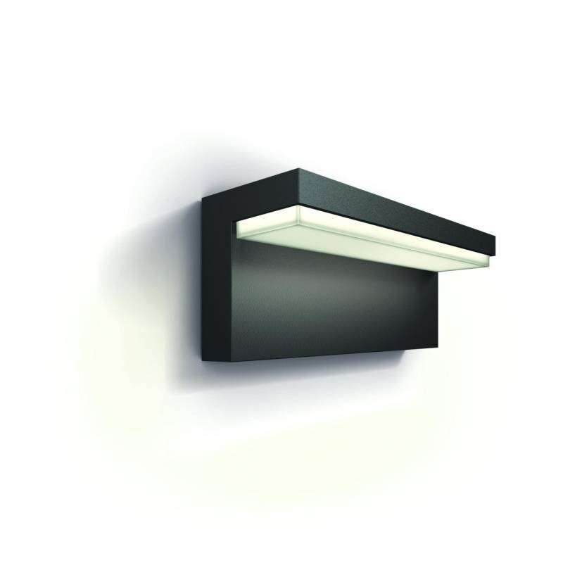 Philips LED Außenwandleuchte Bustan anthrazit warmweiß von Philips