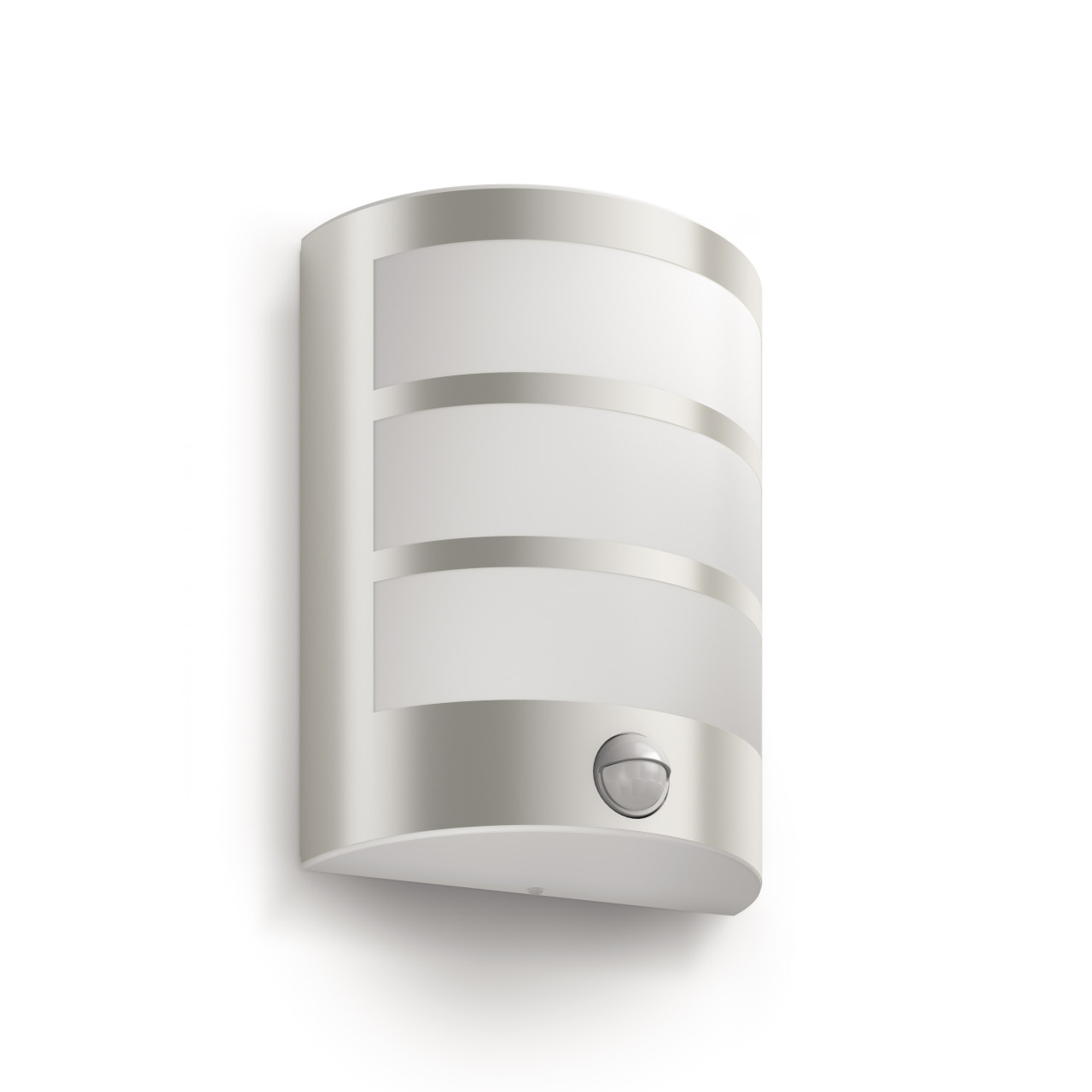 Philips LED Außenwandleuchte Python Edelstahl mit Bewegungssensor warmweiß von Philips
