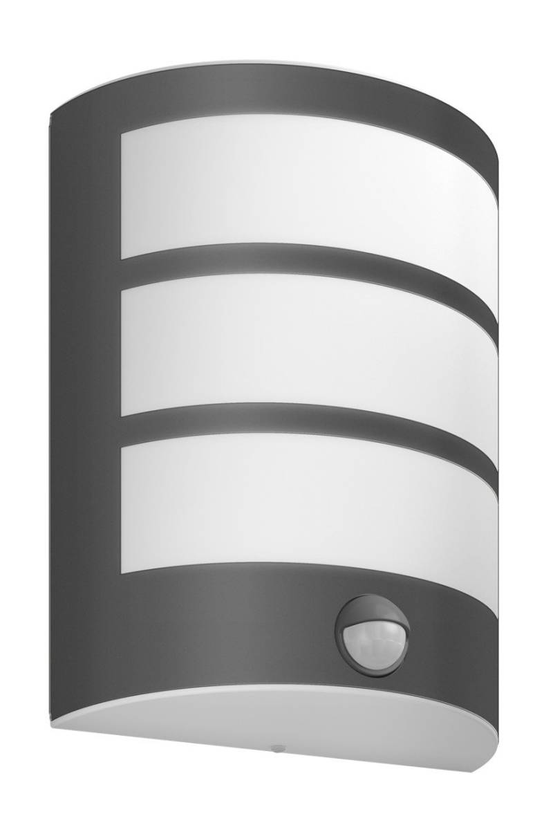 Philips LED Außenwandleuchte Python anthrazit mit Bewegungssensor warmweiß von Philips