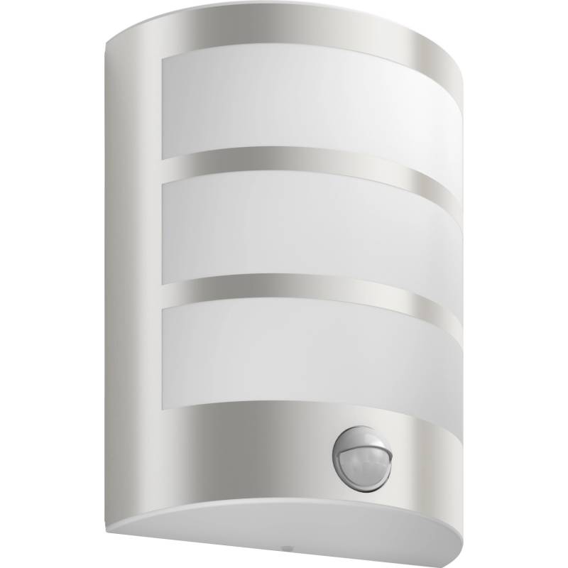 Philips LED-Außenwandleuchte mit Bewegungsmelder Python Edelstahl von Philips
