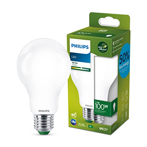 Philips LED Classic ultraeffiziente E27 Lampe, A-Label, 100W, matt, weiß von Philips Lighting