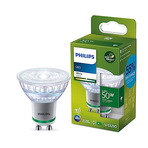 Philips LED Classic ultraeffiziente GU10 Lampe mit Energieeffizienzklasse A, ersetzt 50W, neutralweiß von Philips Leuchtmittel