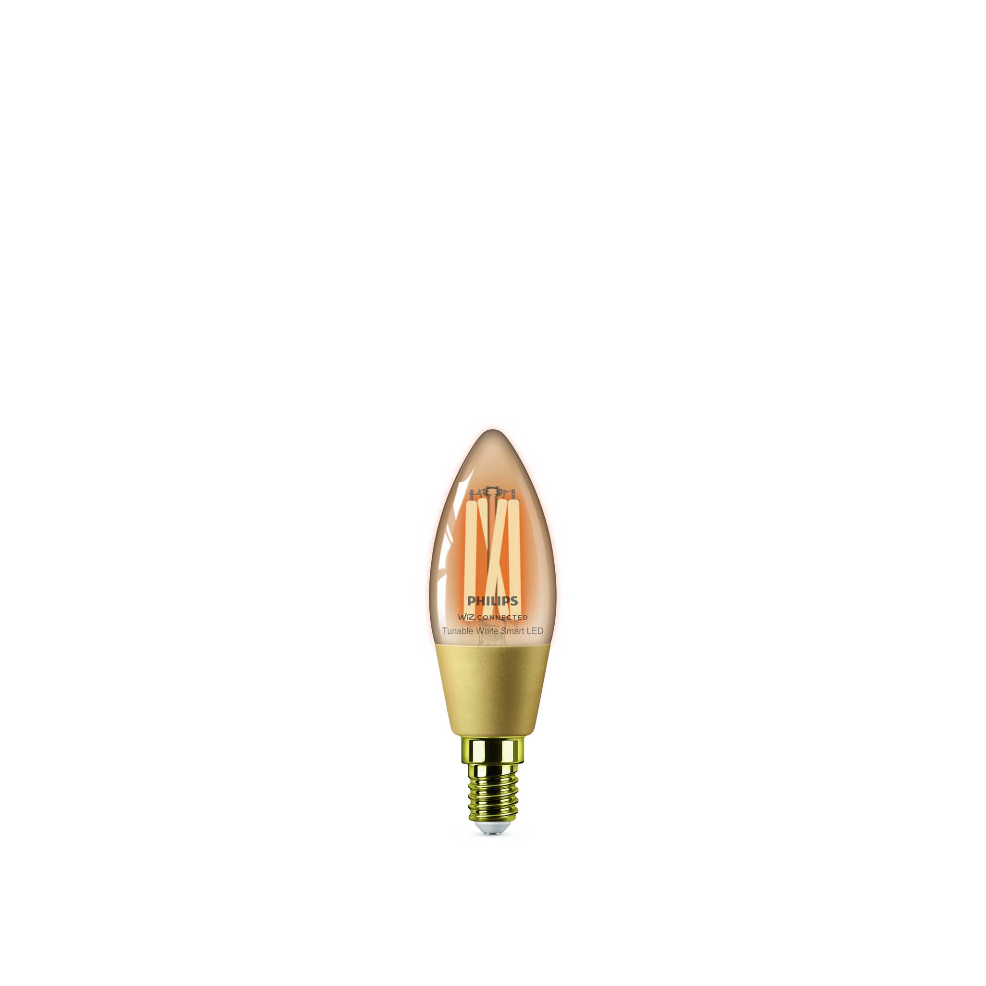 Philips LED-Filament-Lampe 'SmartLED' 370 lm E14 Kerze amber von Philips