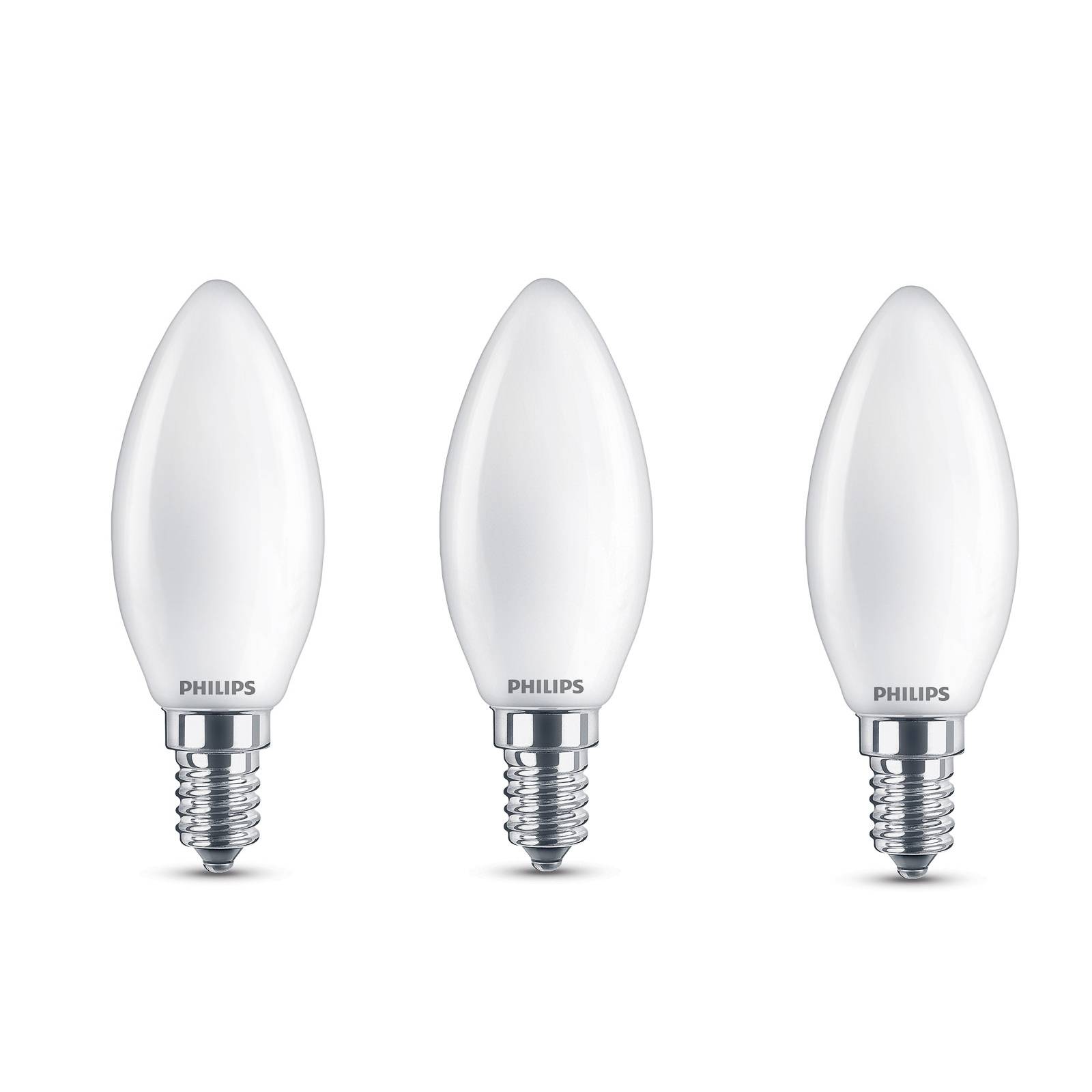 Philips LED-Kerzenlampe E14 B35 4,3W matt 3er-Pack von Philips