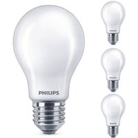 Philips LED Lampe ersetzt 100 W, E27 Standardform A60, weiß, warmweiß, 1560 Lumen, dimmbar, 4er Pack - white von Philips