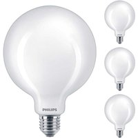 Philips LED Lampe ersetzt 100W, E27 Globe G120, matt, warmweiß, 1521 Lumen, nicht dimmbar, 4er Pack - white von Philips