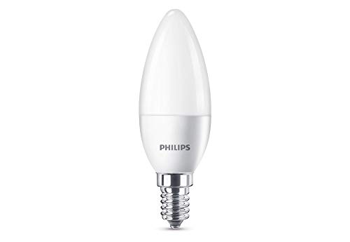 Philips LED Lampe ersetzt 40W, E14, warmweiß (2700 Kelvin), 470 Lumen, Kerze, Viererpack von Philips Lighting