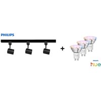 Philips LED Leuchten 3er Spot Zilo Easy Link schwarz 100 cm warmweiß-kaltweiß RGB von Philips