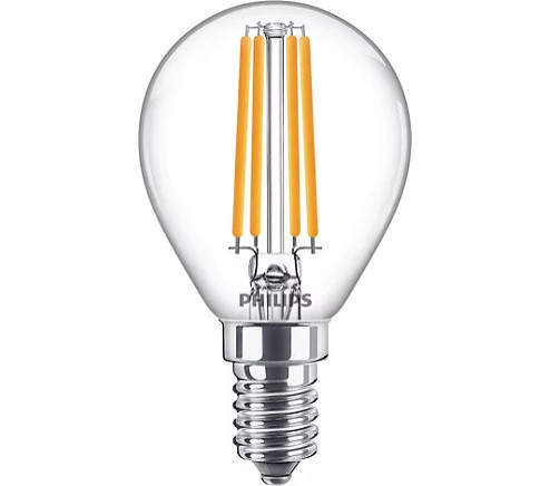 Philips LED-Leuchtmittel Filament Tropfenform P45 E14 6,5W warmweiß von Philips