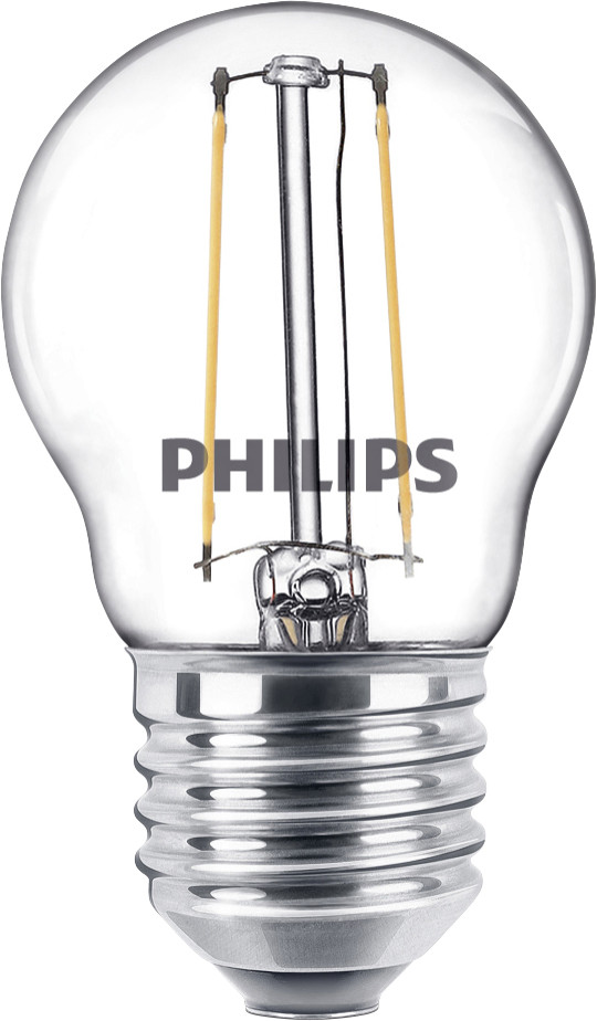 Philips LED-Leuchtmittel Filament Tropfenform P45 E27 2W warmweiß von Philips