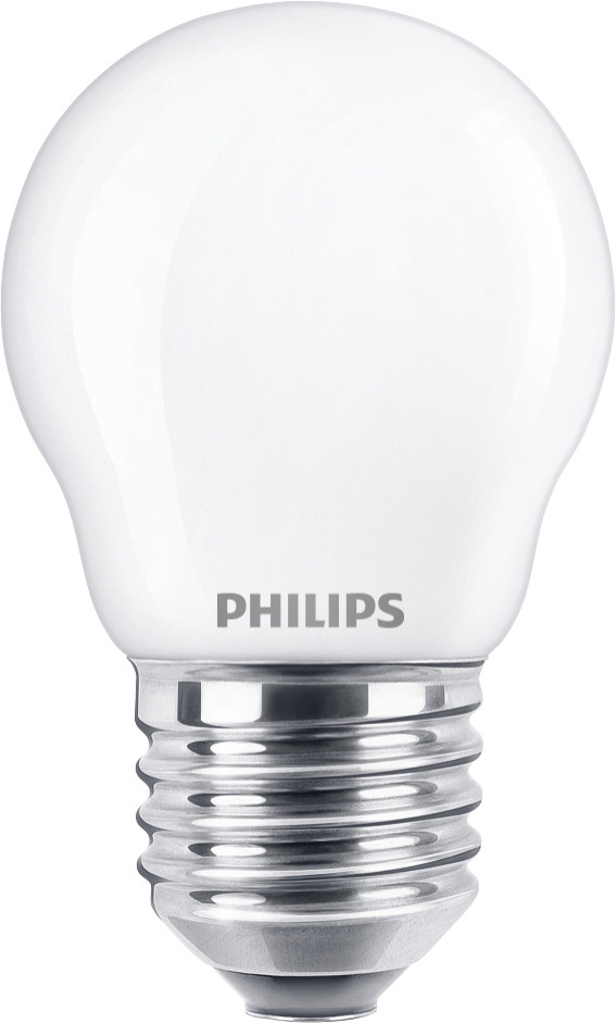 Philips LED-Leuchtmittel Filament Tropfenform P45 E27 4,3W warmweiß matt von Philips