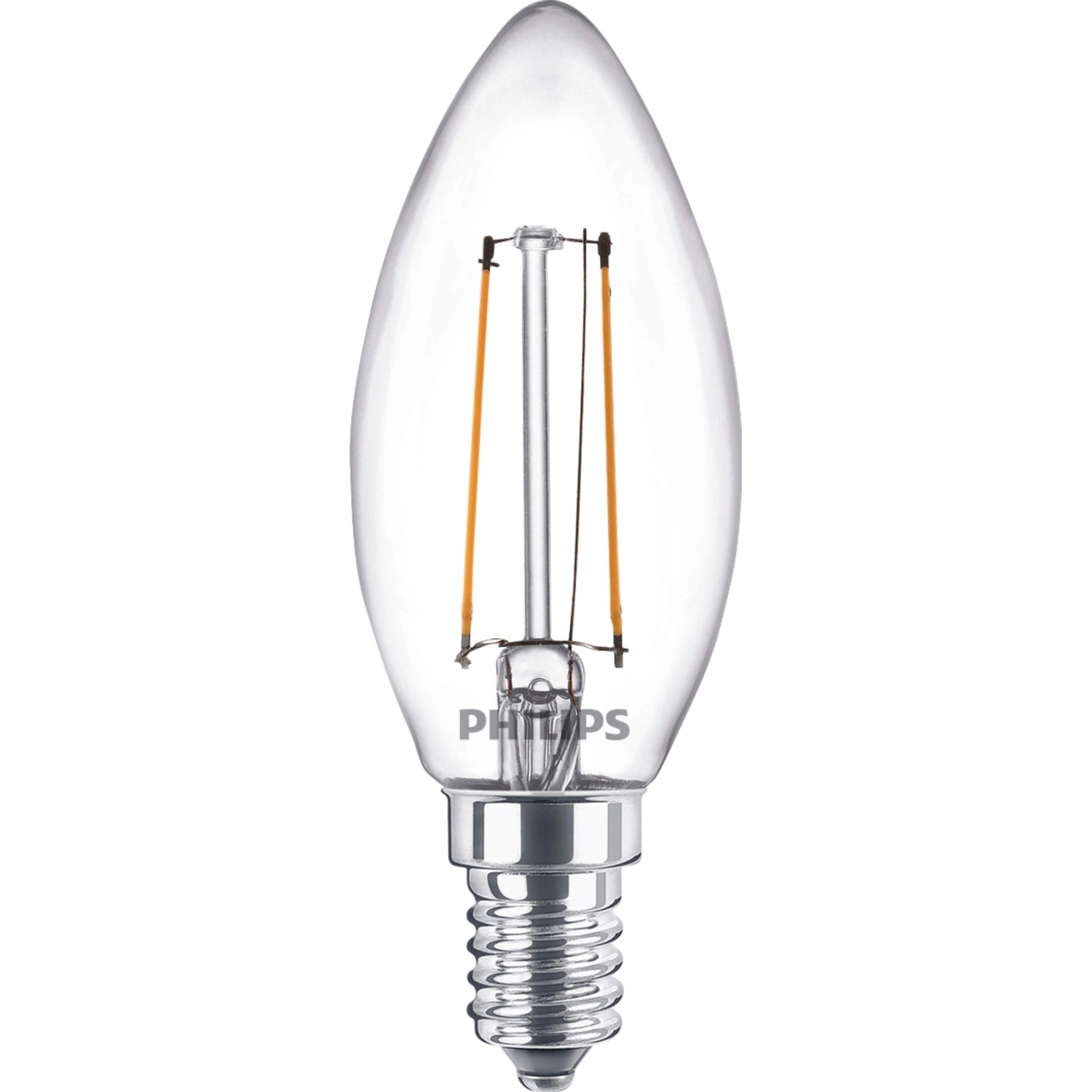 Philips LED-Leuchtmittel E14 Kerzenform 2 W Warmweiß 250 lm 9,7 x 3,5 cm (H x Ø) von Philips