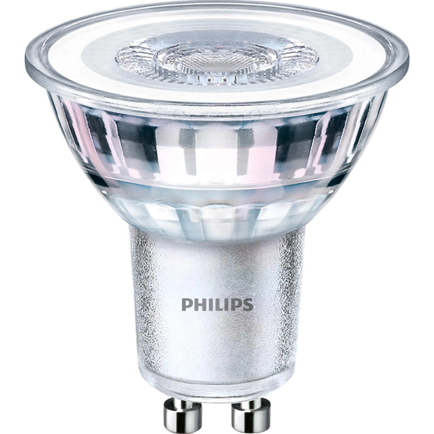 Philips LED-Leuchtmittel GU10 4,6 W Warmweiß 355 lm 2er Set 5,4 x 5 cm (H x Ø) von Philips