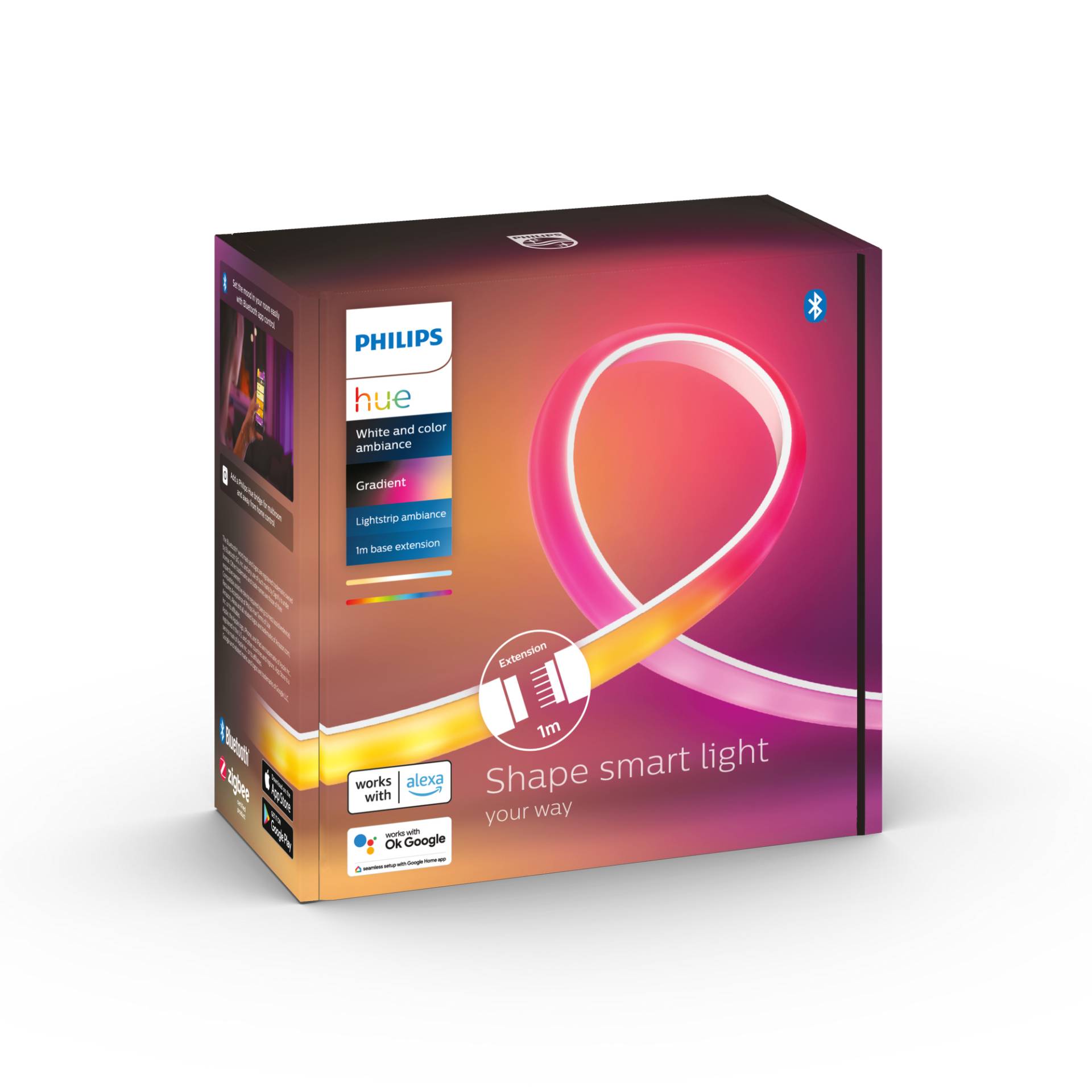 Philips LED-Lightstrip 'Hue Gradient Ambiance' 1 m Erweiterung Philips LED-Lightstrip 'Hue Gradient Ambiance' 1 m Erweiterung von Philips