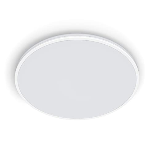 Philips Ozziet Deckenleuchte, dimmbar, 22 W, 2700 K, warmweißes Licht, weiß, IP20, blendfrei von Philips Lighting