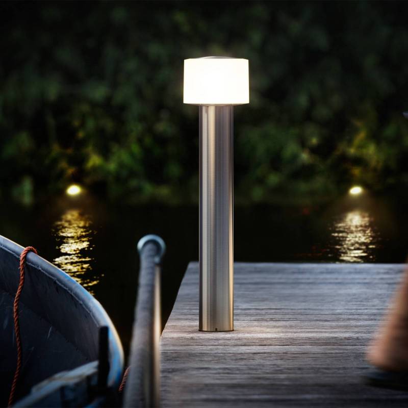 Philips LED-Sockelleuchte Otis UE, Edelstahl, IP44 von Philips