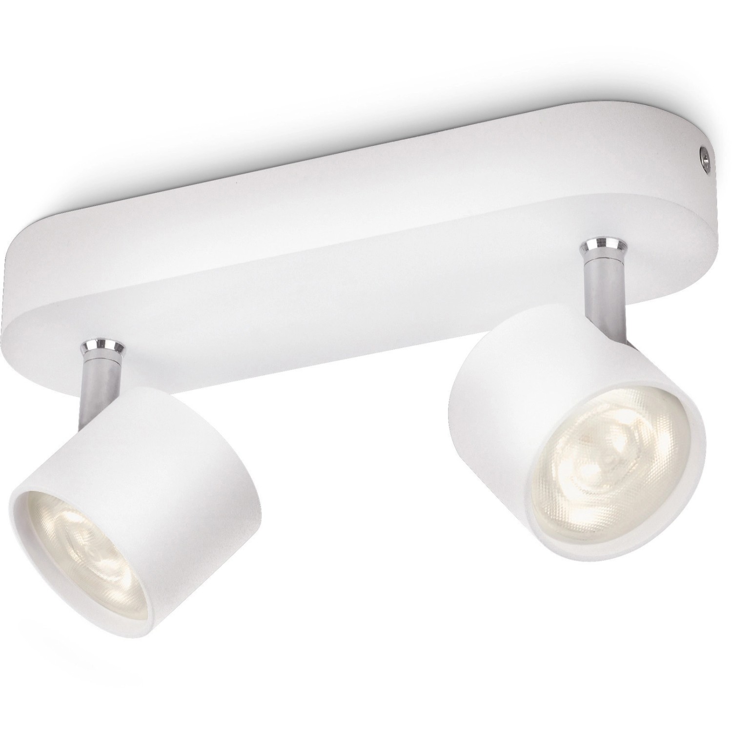 Philips LED-Spot 2er Star schwenkbar Weiß 8 W von Philips